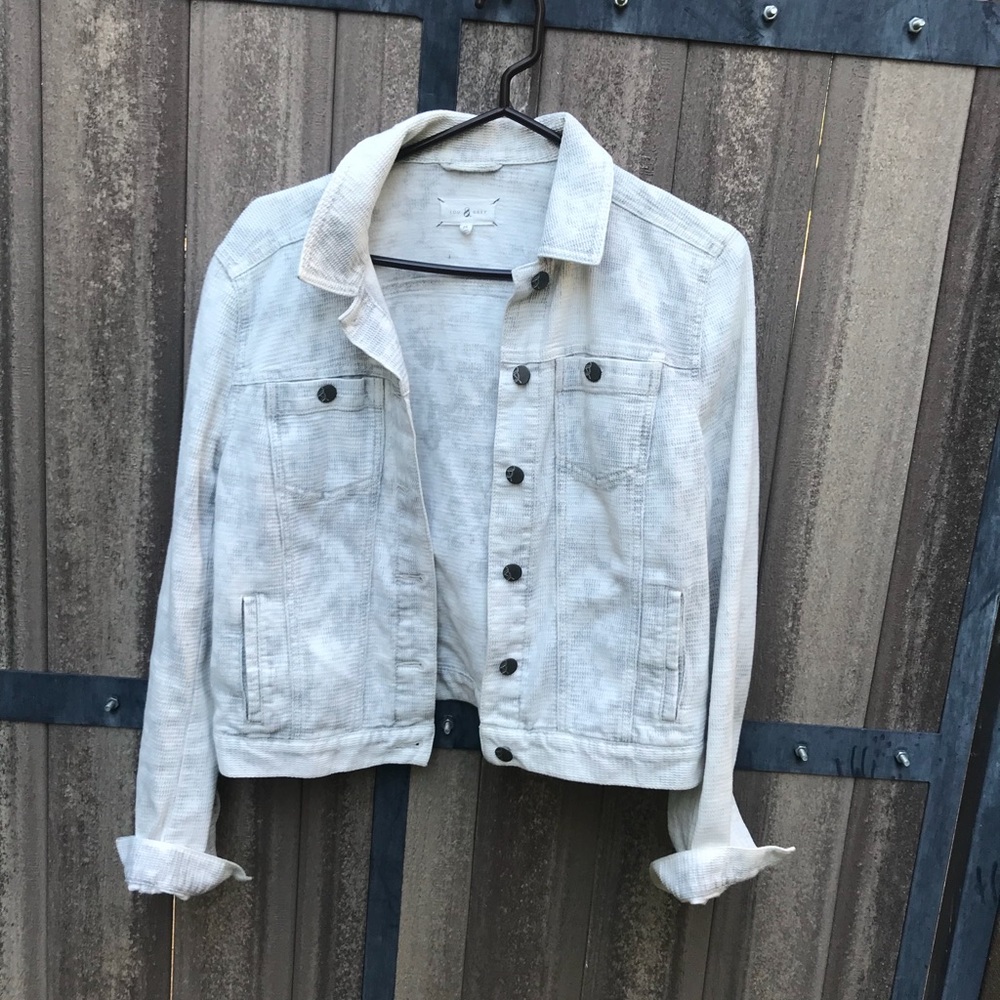 Lou & Grey textured artist jean jacket